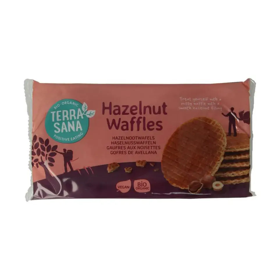 Terrasana Hazelnootwafels bio 175 gram