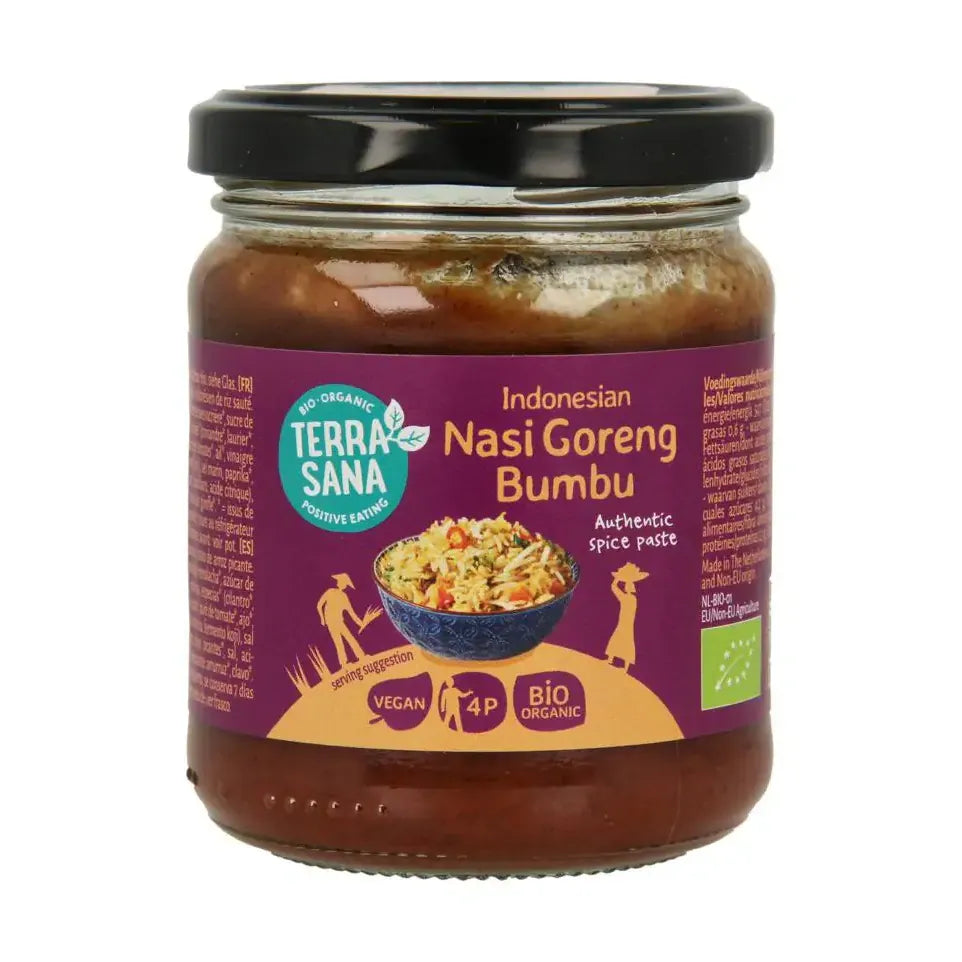 Terrasana Indonesische nasi goreng boemboe bio 200 gram