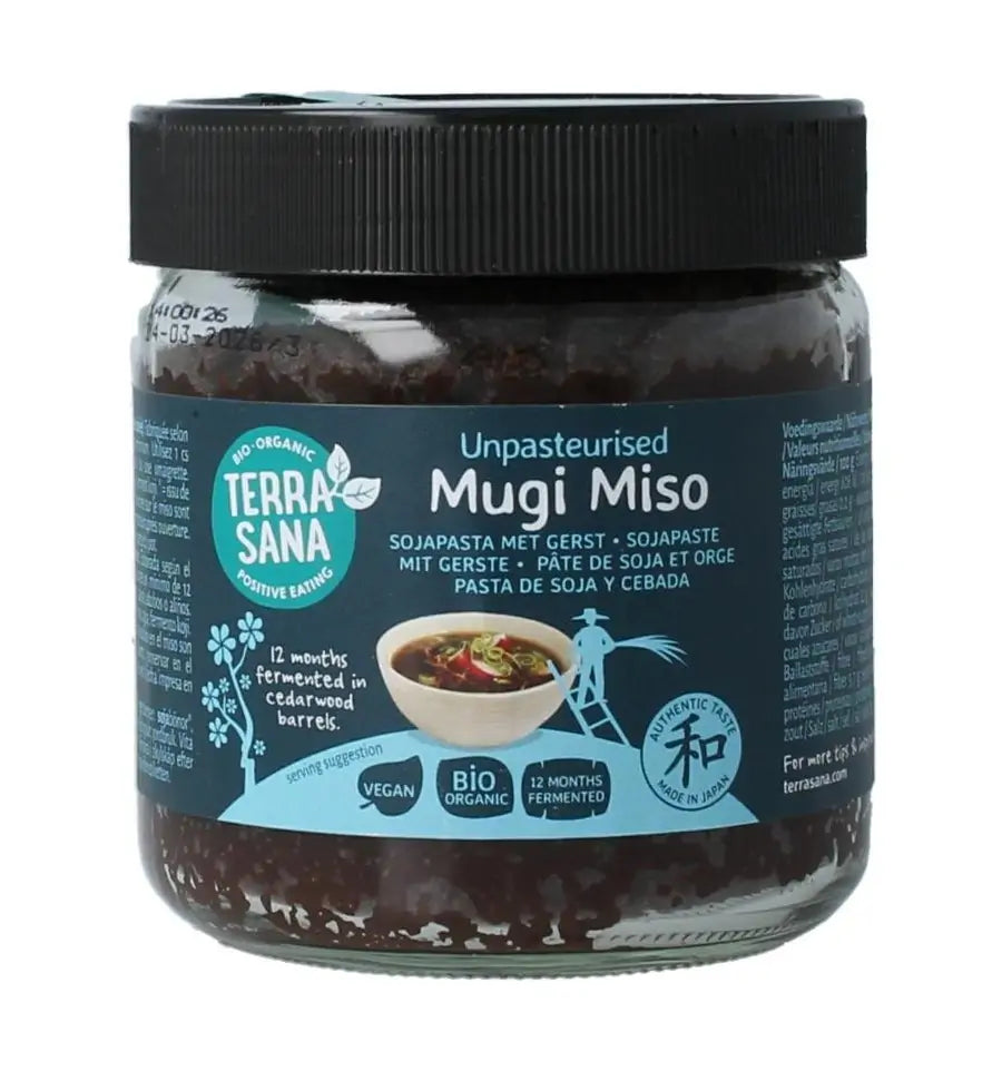 Terrasana Mugi miso ongepasteuriseerd bio 350 gram