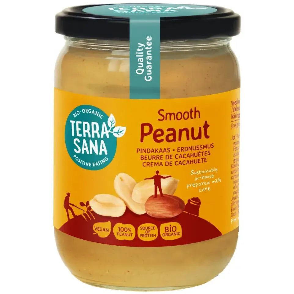 Terrasana Pindakaas fijn bio 500 gram