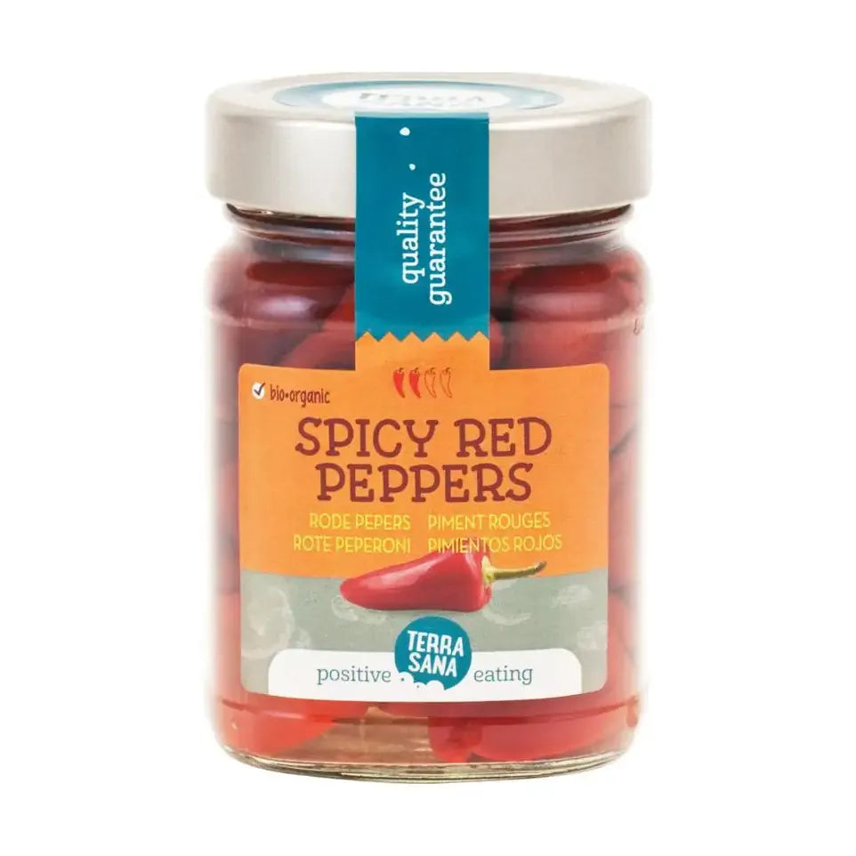 Terrasana Pikante rode pepers bio 200 gram