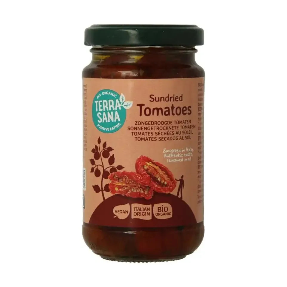 Terrasana Zongedroogde tomaten in extra vierge olijfolie bio