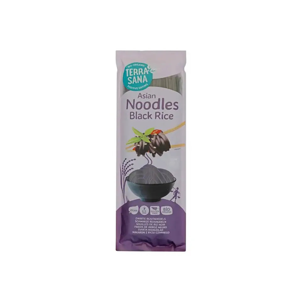 Terrasana Zwarte rijstnoedels bio 250 gram