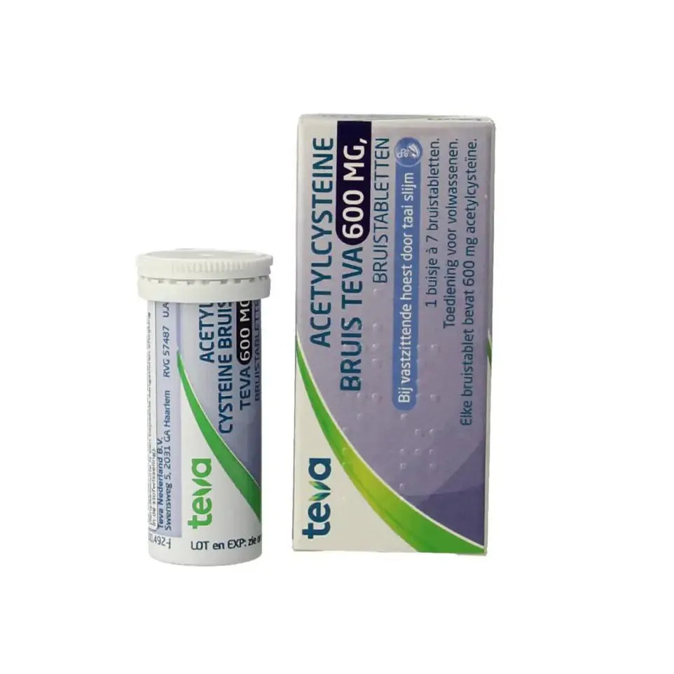Teva Acetylcysteine 600 mg 7 bruistabletten