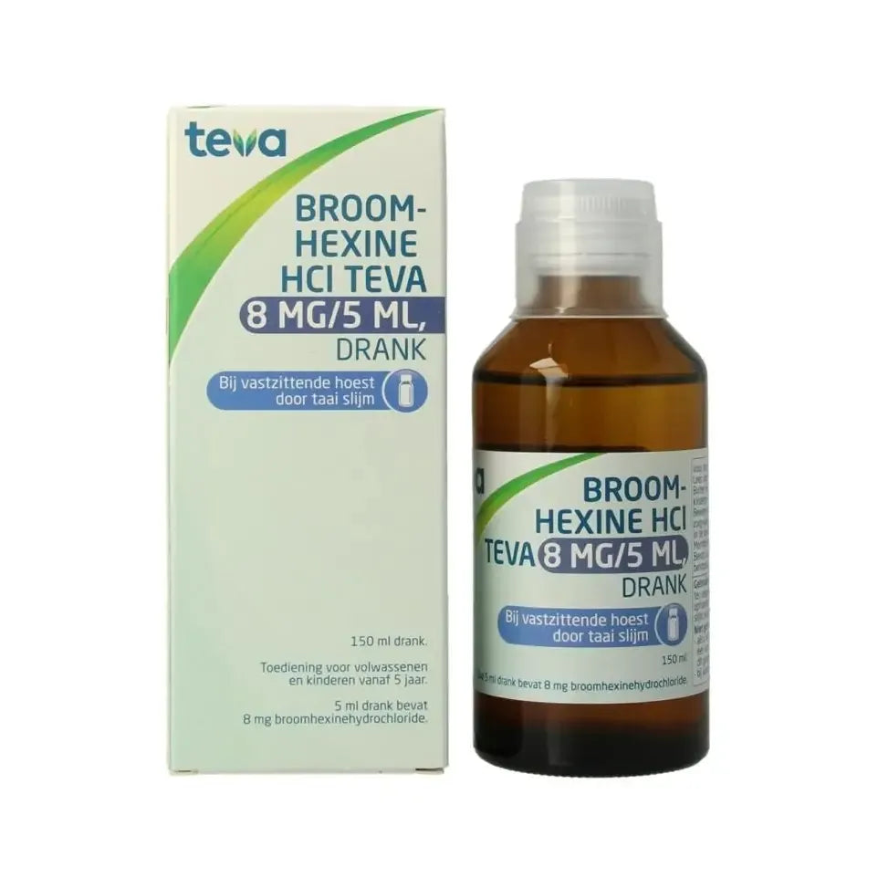 Teva Broomhexine Hcl 8 mg/5 ml 150 ml