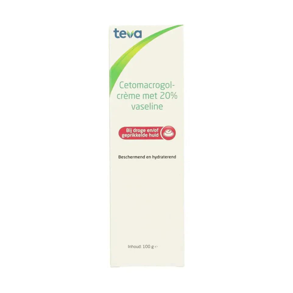 Teva Cetomacrogolcreme 20% vaseline 100 gram