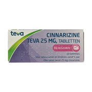 Teva Cinnarizine 25 mg 10 tabletten