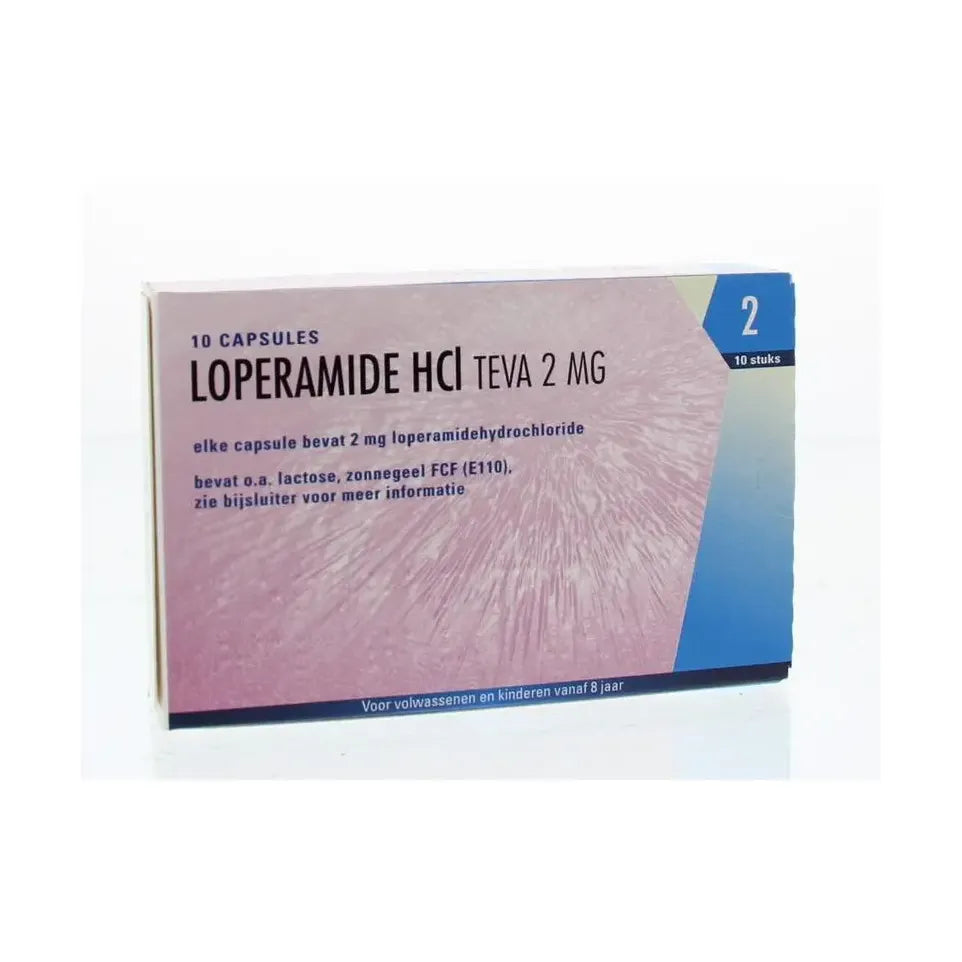Teva Loperamide HCL 2 mg 10 capsules
