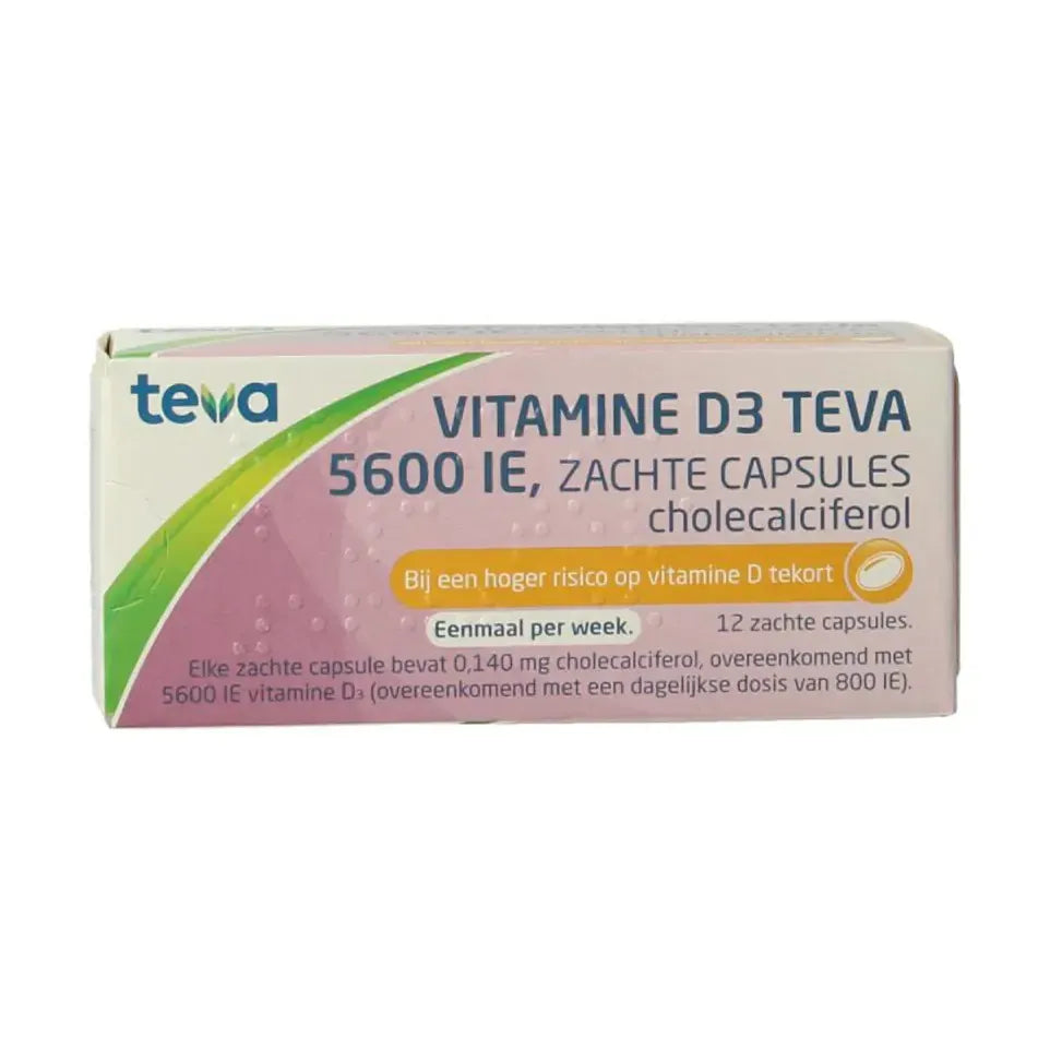 Teva vitamine d3 515 mcg zachte caps 12 capsules