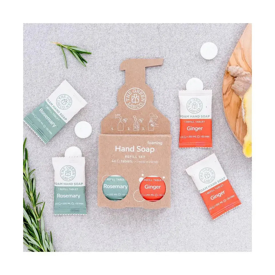 The Green Lab Co handzeep rozemarijn & gember