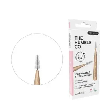 The Humble Co Interdental borstel 0.40 mm roze 6 stuks