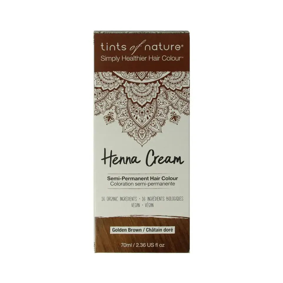 Tints Of Nature Henna cream golden brown semi permanent 70 ml