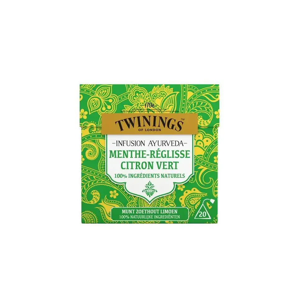 Twinings Ayurveda munt zoethout limoen 20 zakjes