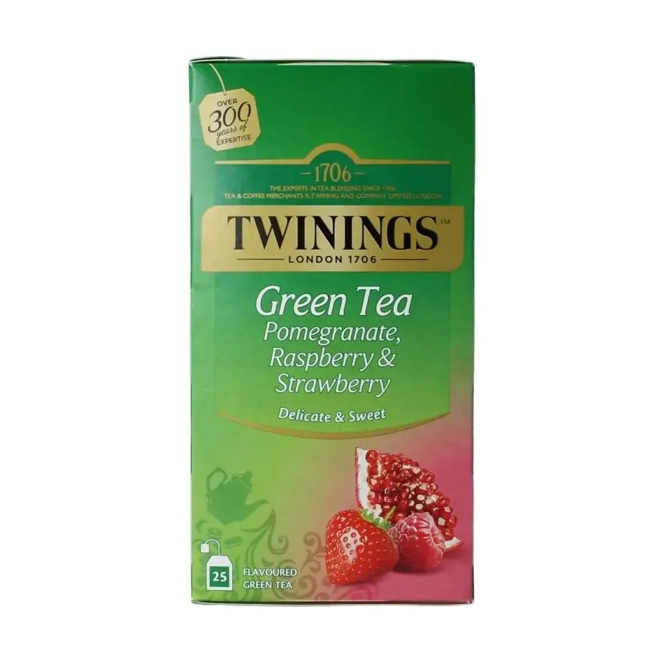 Twinings The vert pomegran raspb strawb 25 stuks