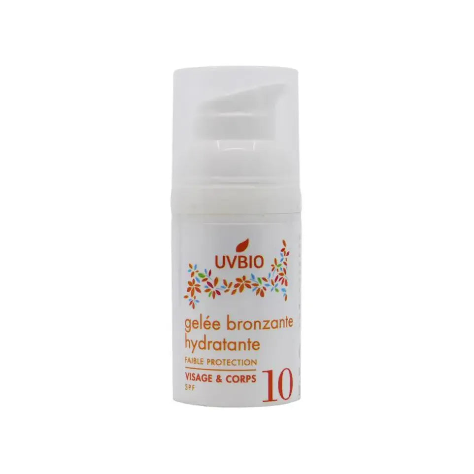 Uvbio Moisturizing tanning gel (body/face) SPF 10 Bio 30 ml