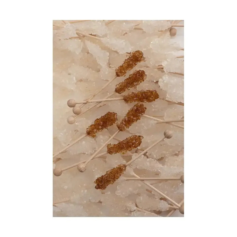 Van Vliet Kandijstokjes bruin doos 100 stuks