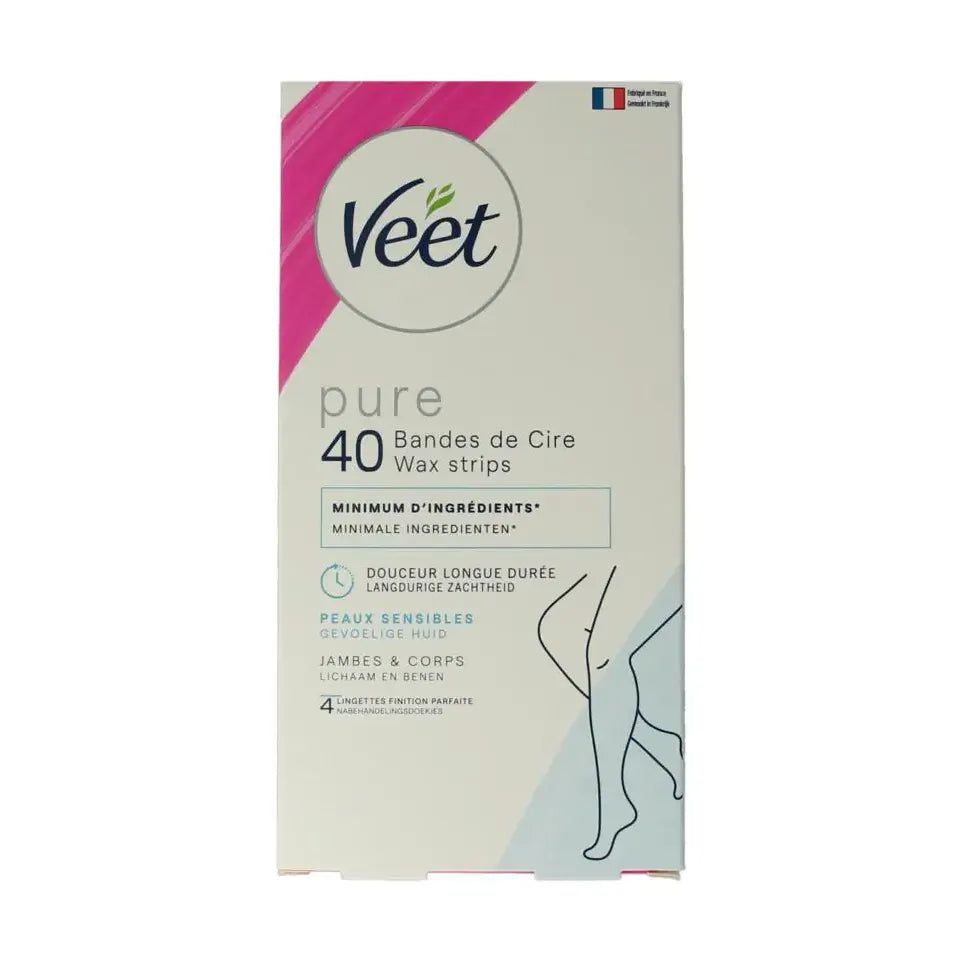 Veet Minima wasstrip benen 40 stuks