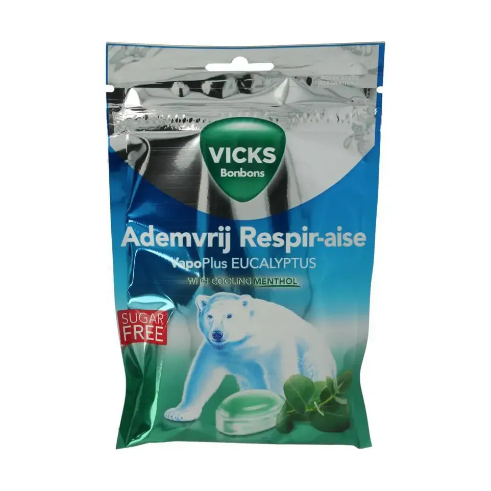 Vicks Ademvrij eucalyptus bag 72 pastilles