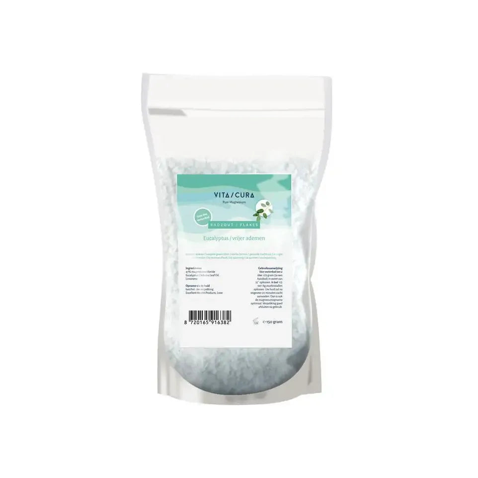 Vitacura manesium zout flakes eucal 150 g (afbeelding 1)