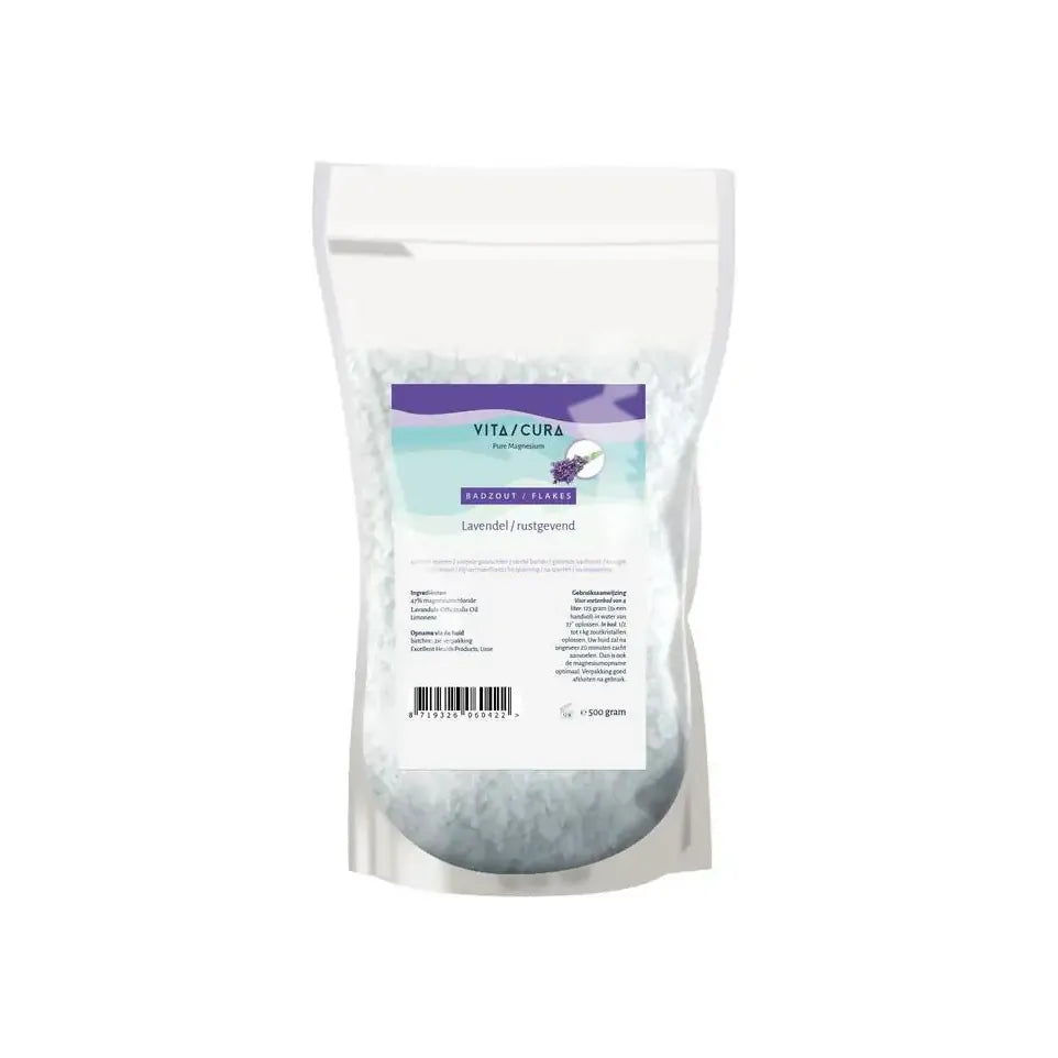 Vitacura Magnesium zout/flakes lavendel 500 gram