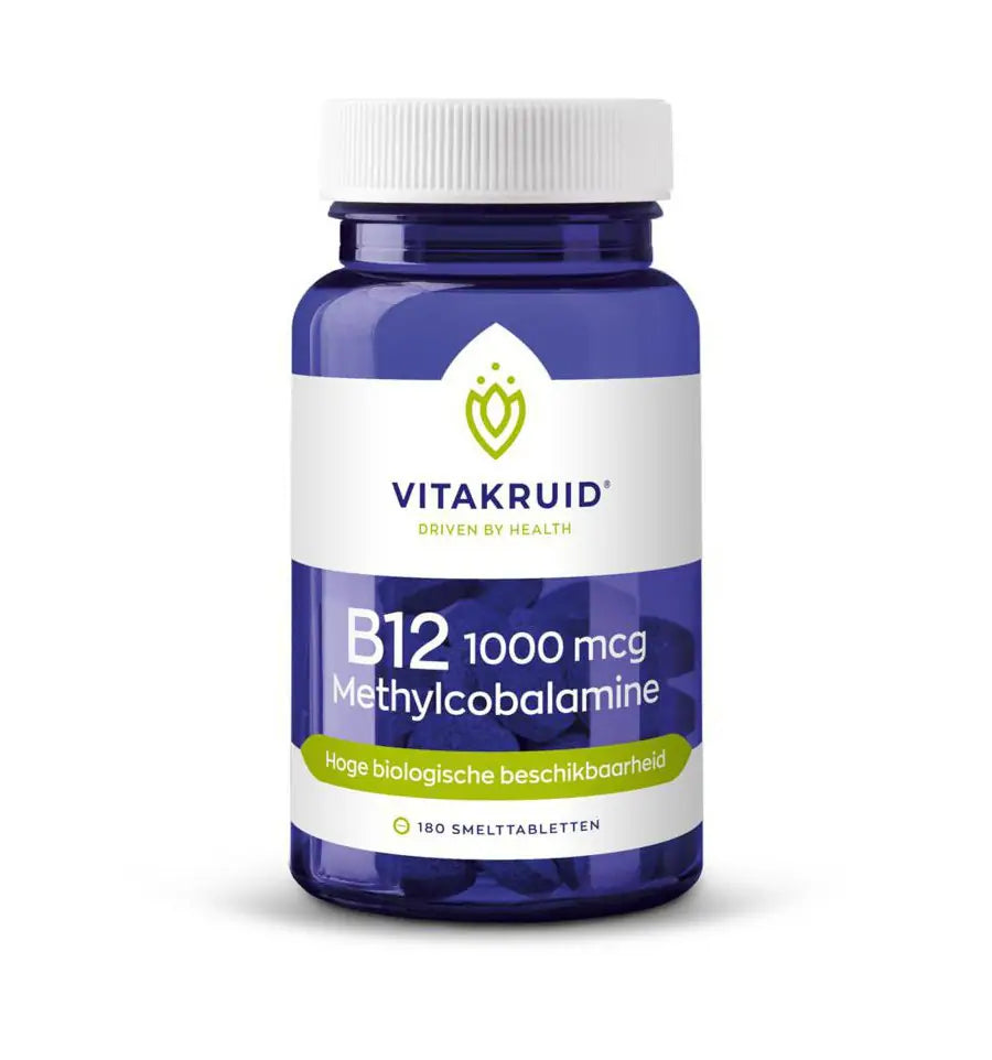 Vitakruid B12 1000 mcg Methylcobalamine 180 tabletten