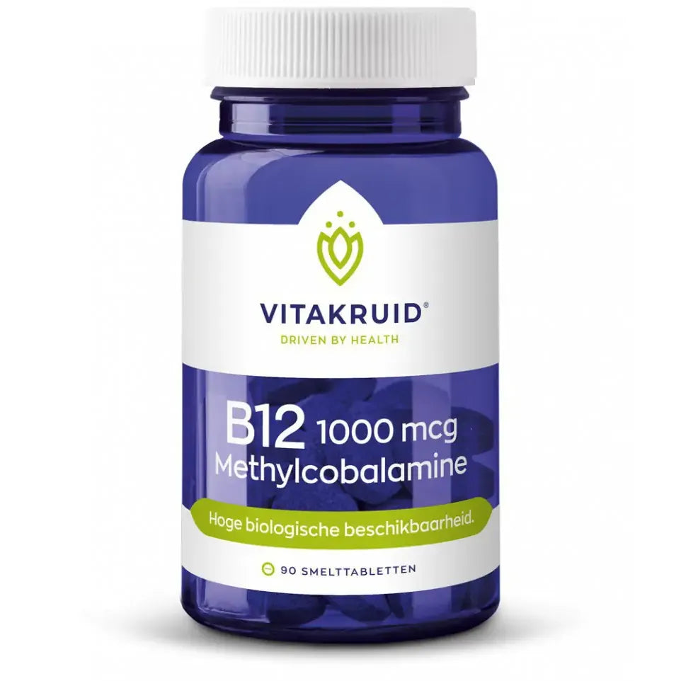 Vitakruid B12 1000 mcg methylcobalamine 90 tabletten (afbeelding 1)