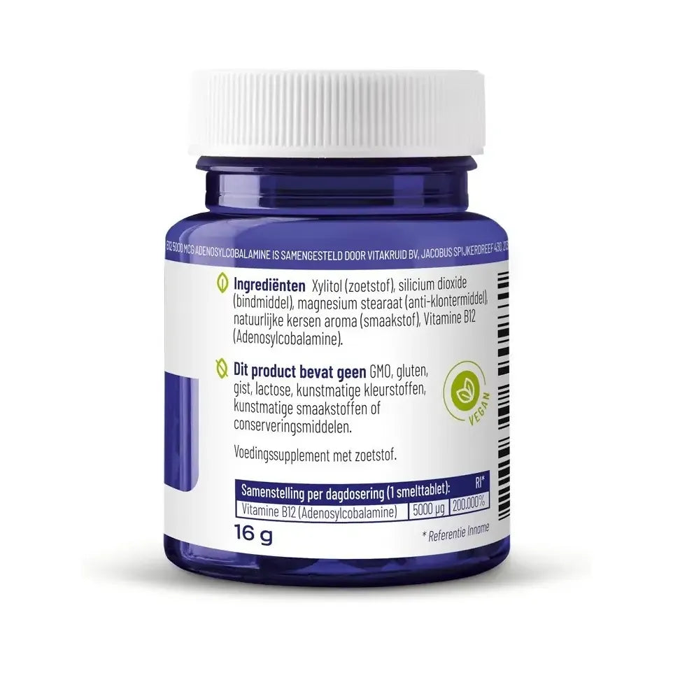 Vitakruid B12 5000 mcg adenosylcobalamine 60 tabletten