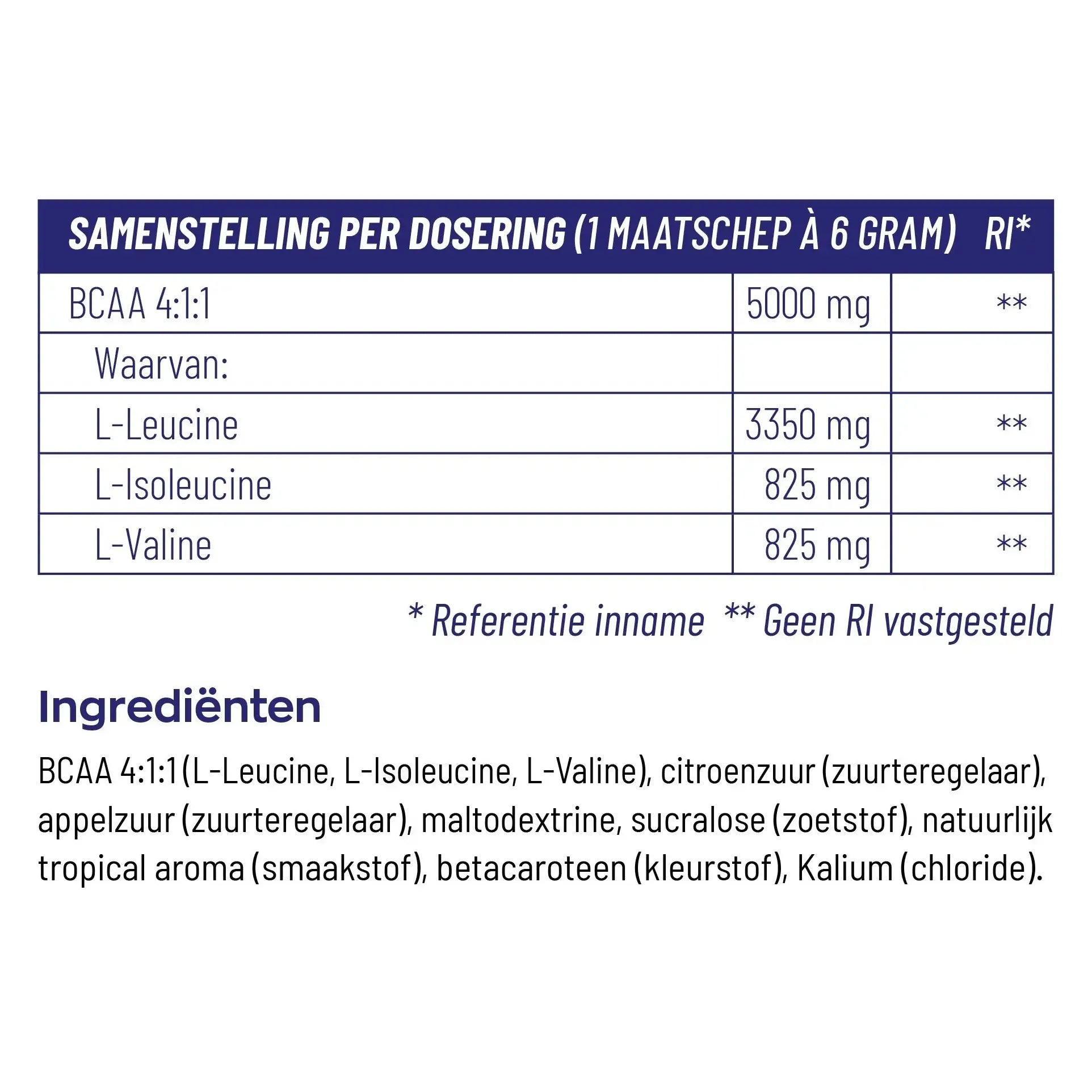 Vitakruid BCAA 4:1:1 540 gram