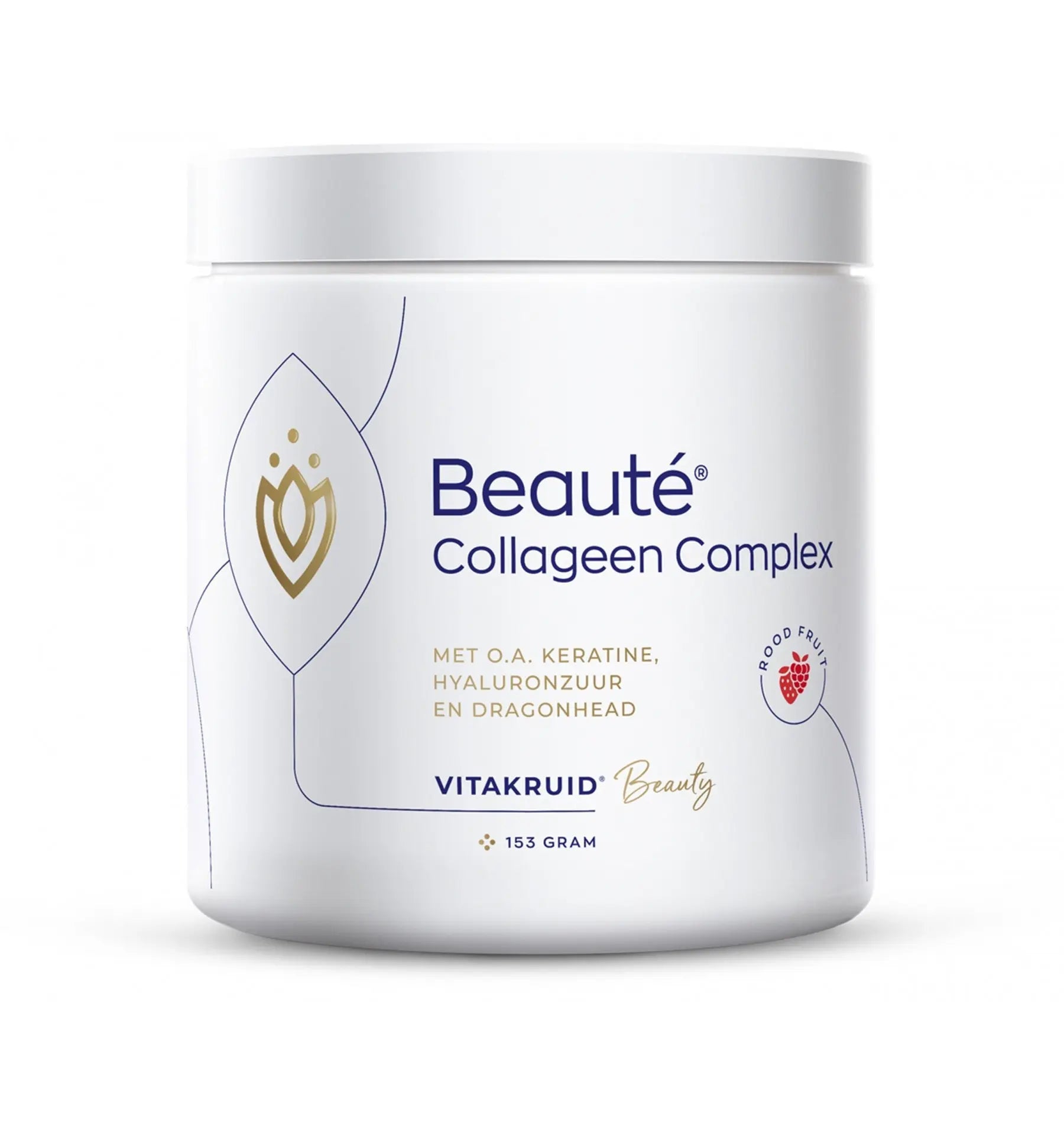 Vitakruid Beaute collageen rood fruit keratine 153 gram (afbeelding 1)