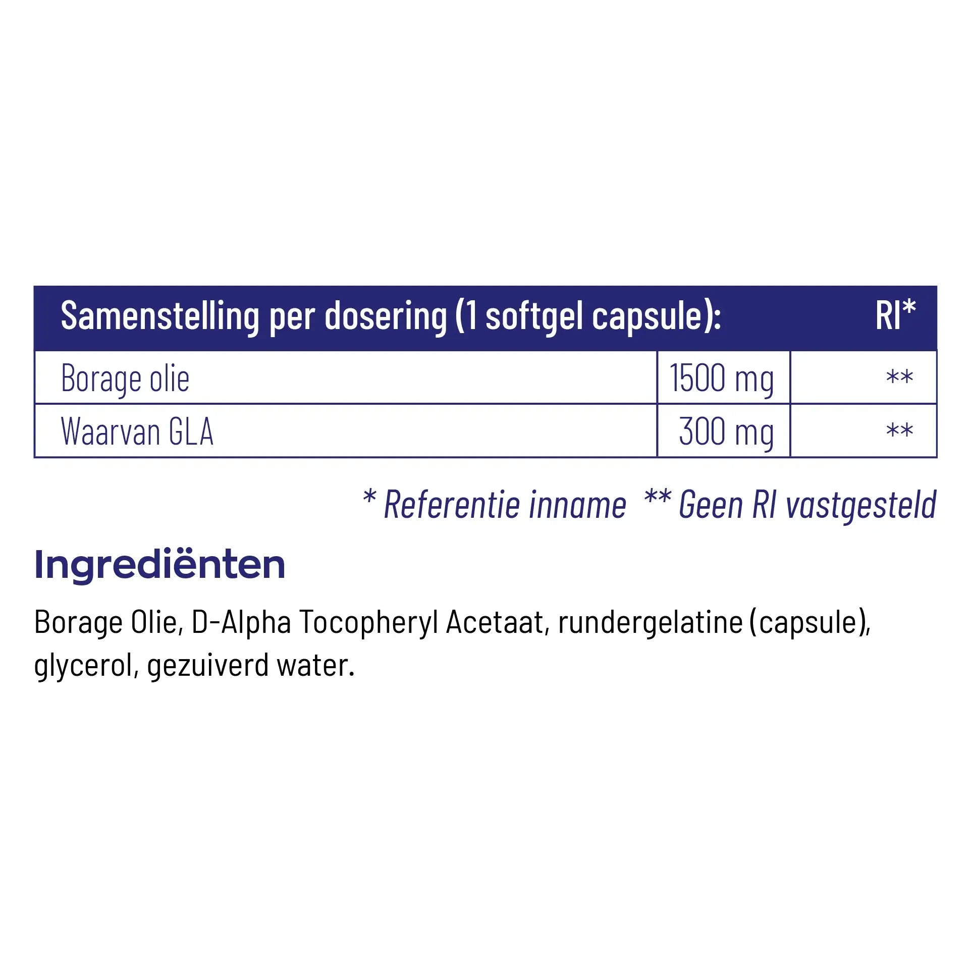 Vitakruid Borage Olie 60 softgels