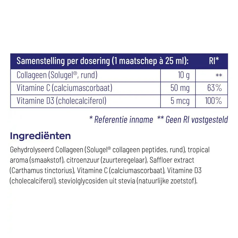 Vitakruid Collageen Solugel Poeder Tropical 250 gram
