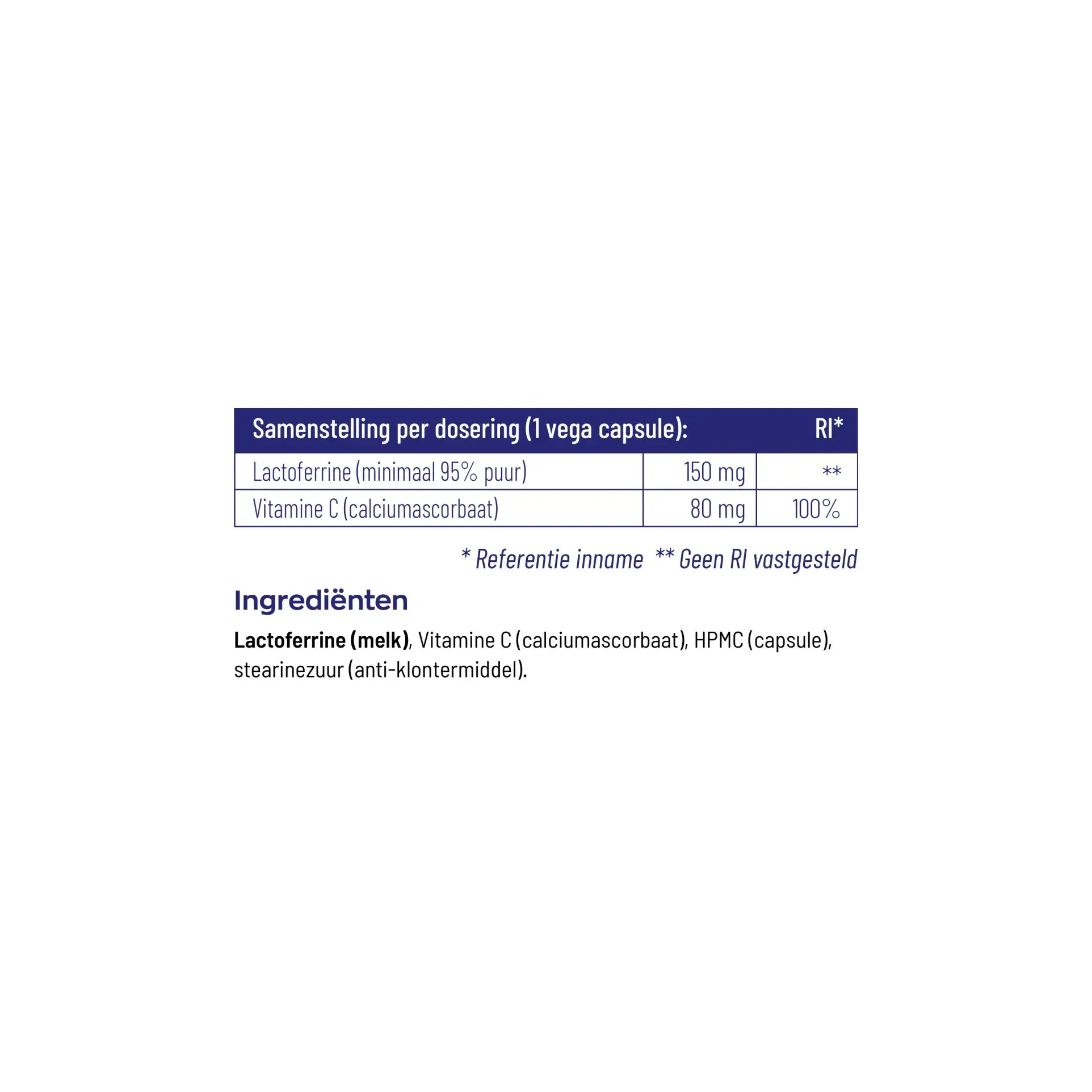 Vitakruid lactoferrine 150 mg 60 vcaps