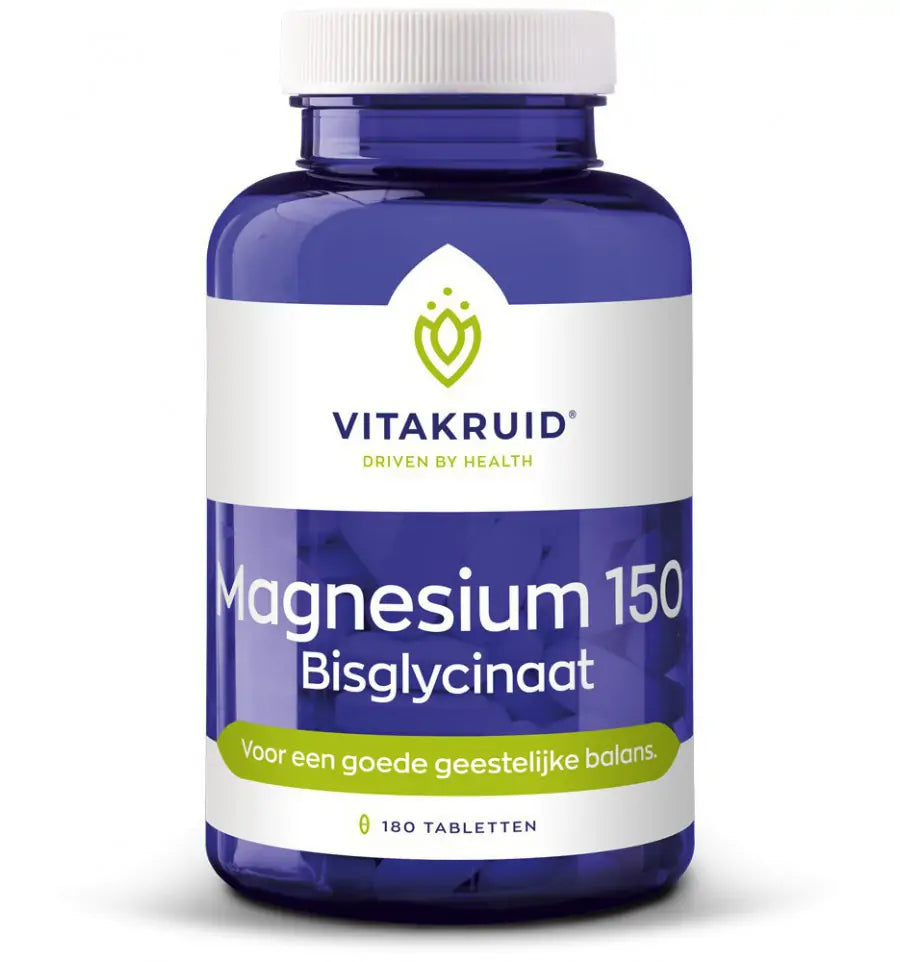 Vitakruid Magnesium 150 bisglycinaat 180 tabletten