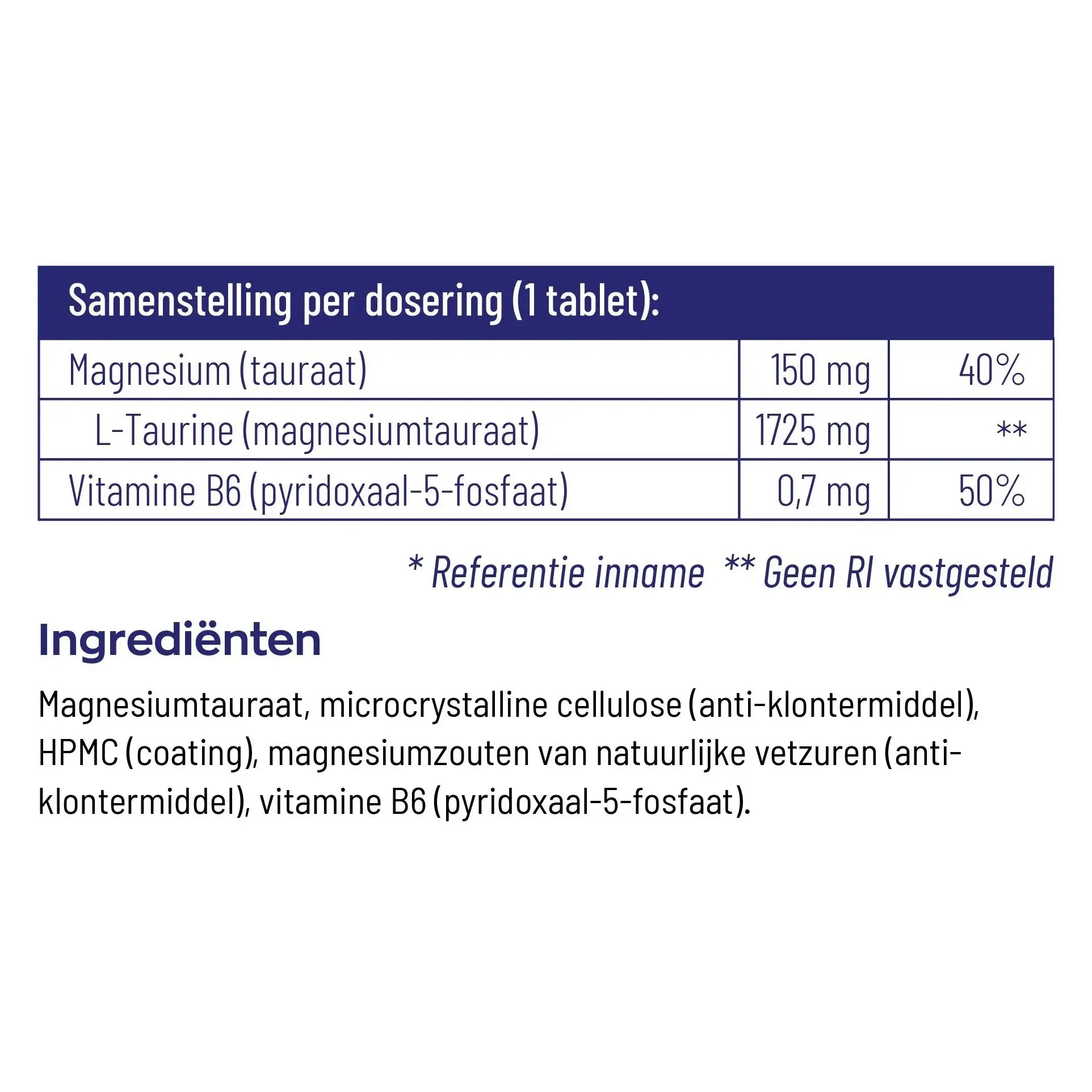 Vitakruid Magnesium tauraat 90 vcaps (afbeelding 5)