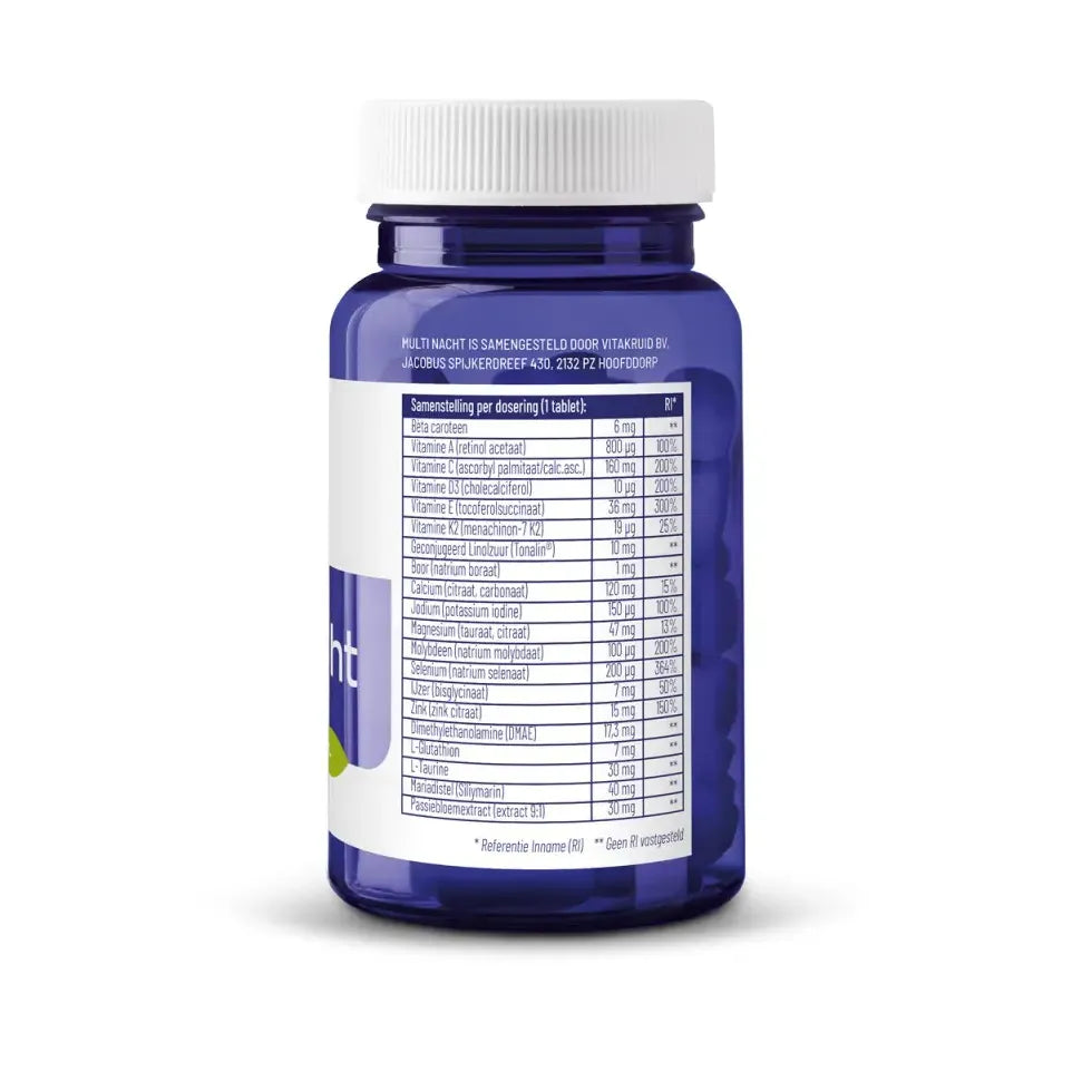 Vitakruid Multi nacht 30 tabletten (afbeelding 3)