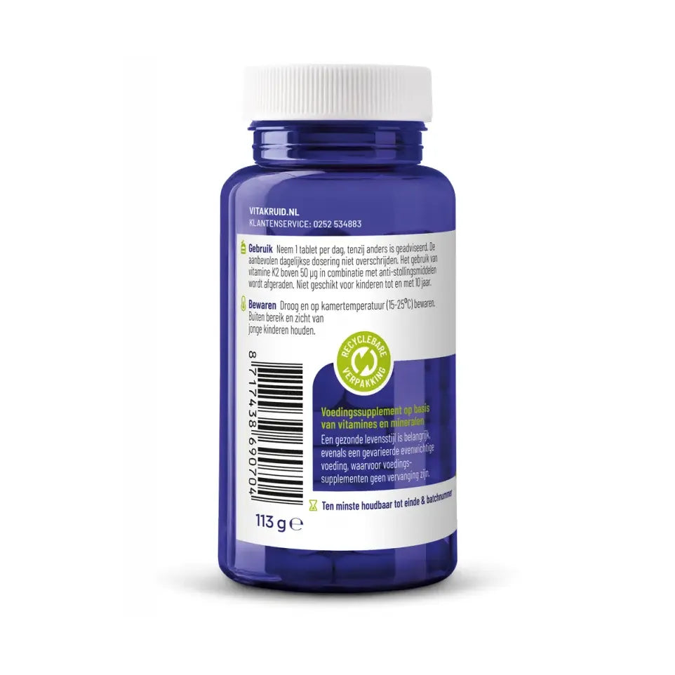 Vitakruid Osta K2 & D3 algae 90 tabletten