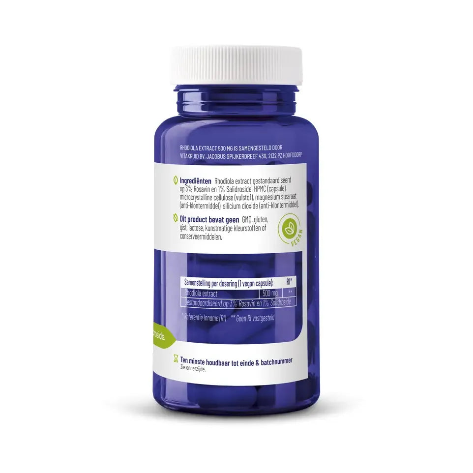 Vitakruid Rhodiola extract 500 mg 60 vcaps