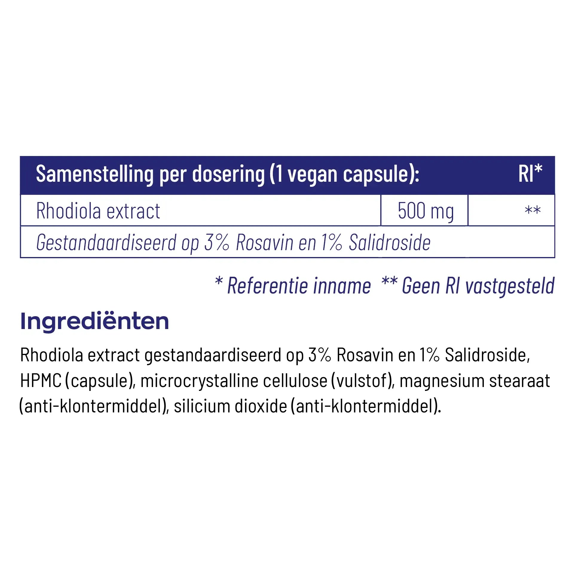 Vitakruid Rhodiola extract 500 mg 60 vcaps