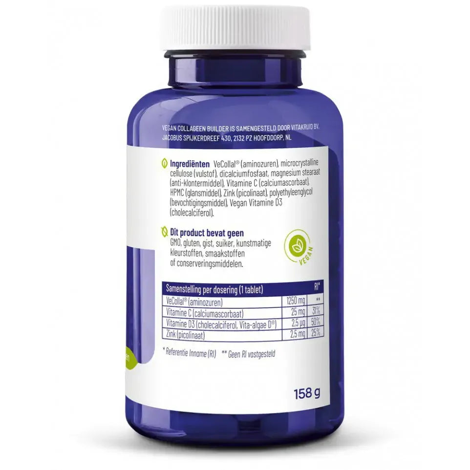 Vitakruid Vegan collageen booster 90 tabletten