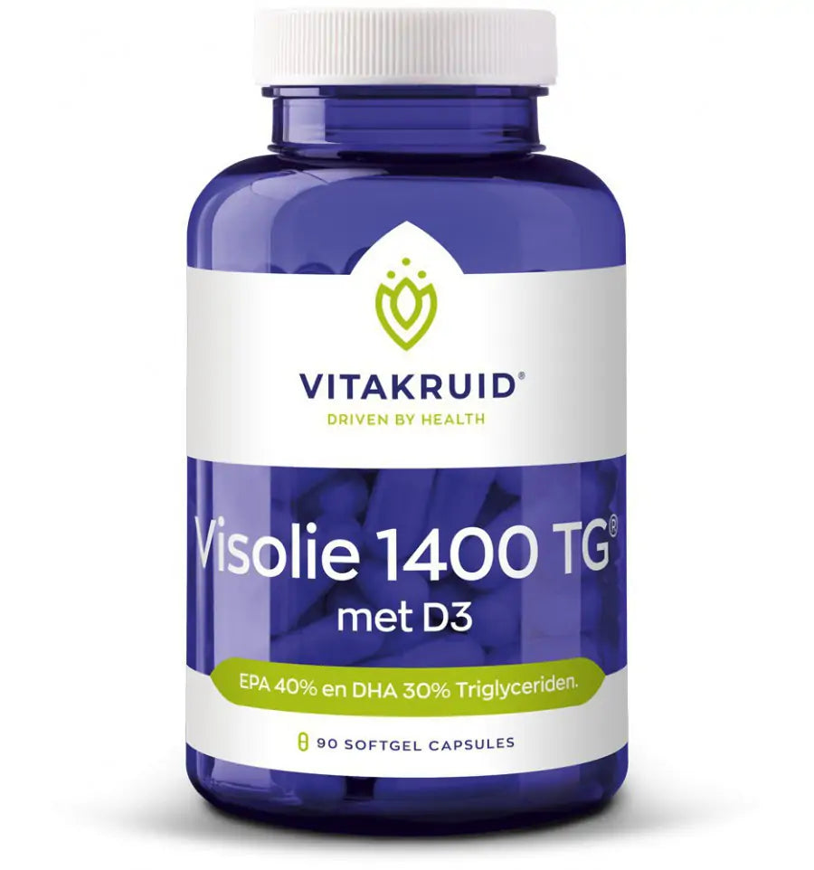 Vitakruid Visolie 1400 TG met D3 90 softgels