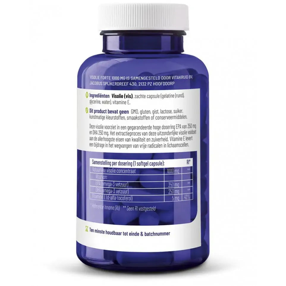 Vitakruid Visolie Forte 1000 mg 90 softgels (afbeelding 3)