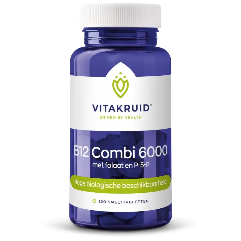 Vitakruid B12 Combi 6000 met folaat & P-5-P 120 tabletten