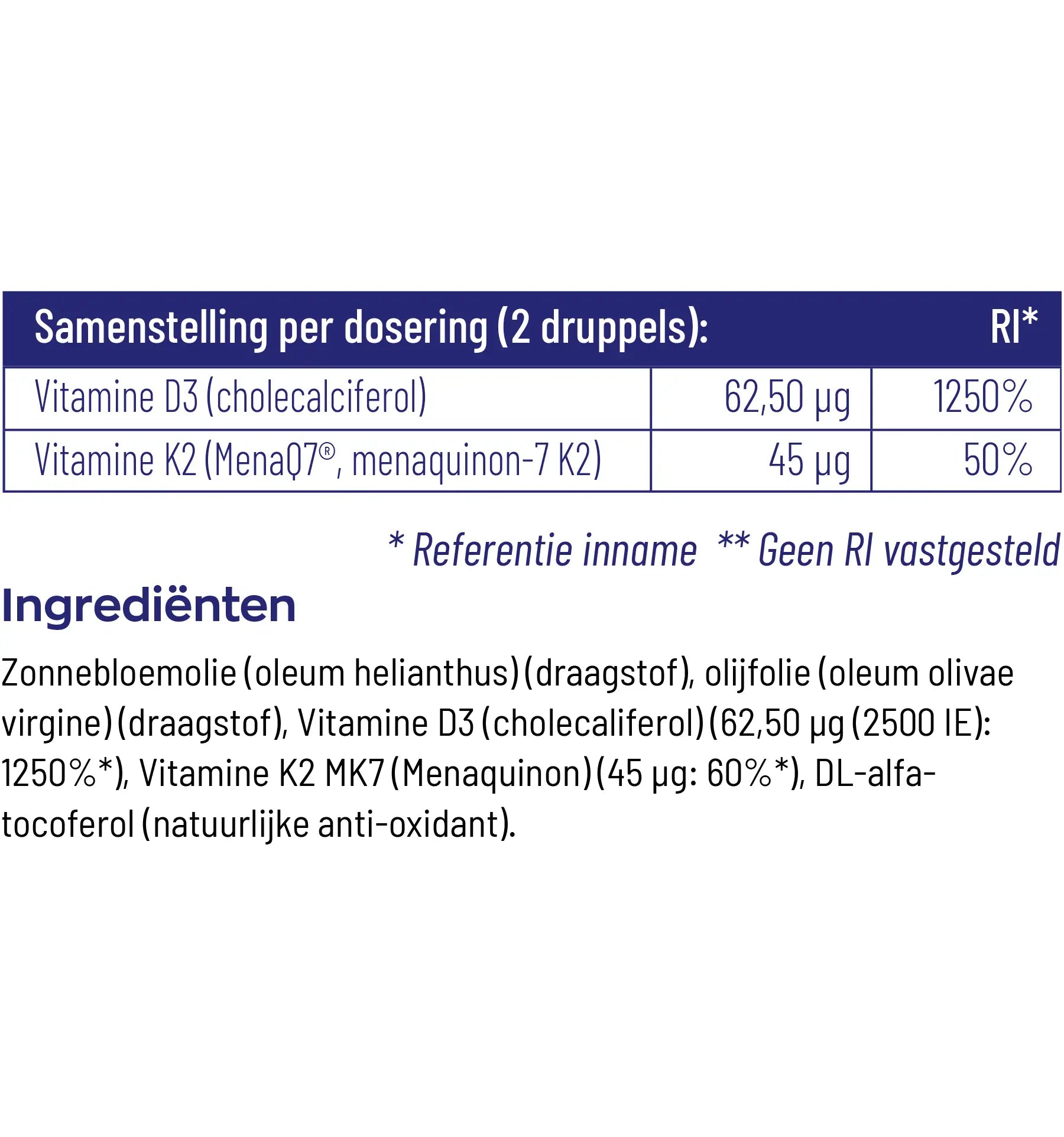 Vitakruid Vitamine D3 & K2 10 ml (afbeelding 4)