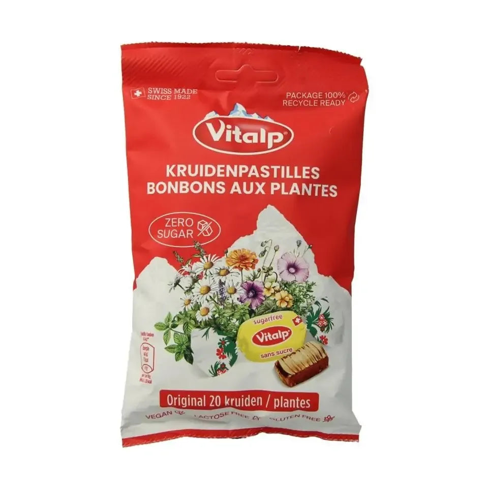 Vitalp 20 Kruiden en honing suikervrij 75 gram