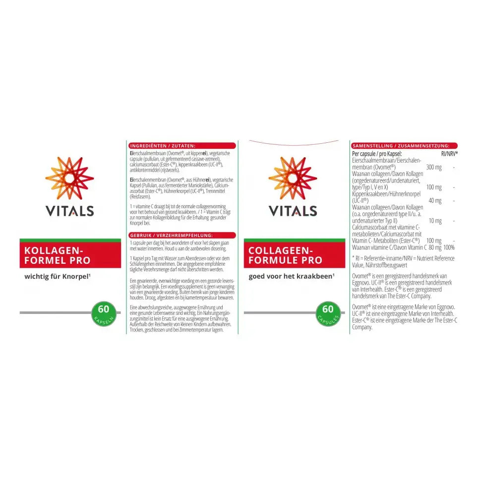 Vitals Collageenformule pro 60 capsules