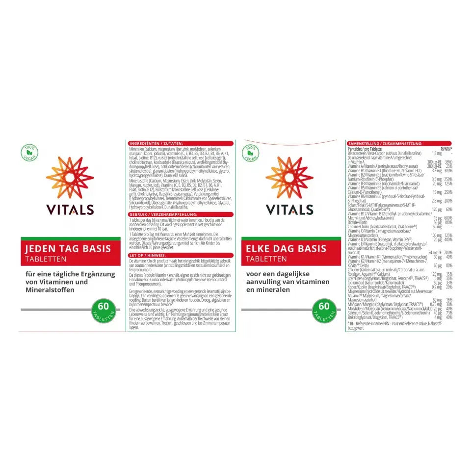 Vitals Elke dag basis 60 tabletten