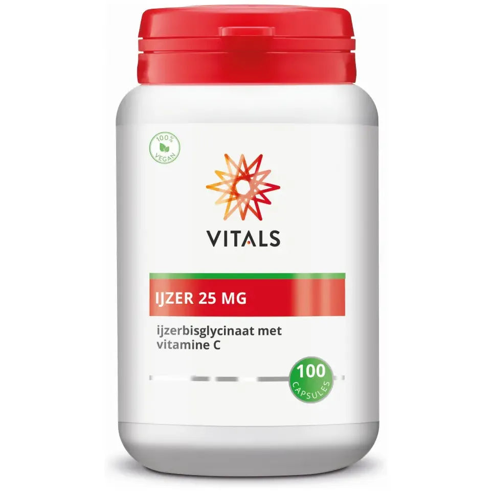 Vitals IJzer 25 Mg 100 capsules