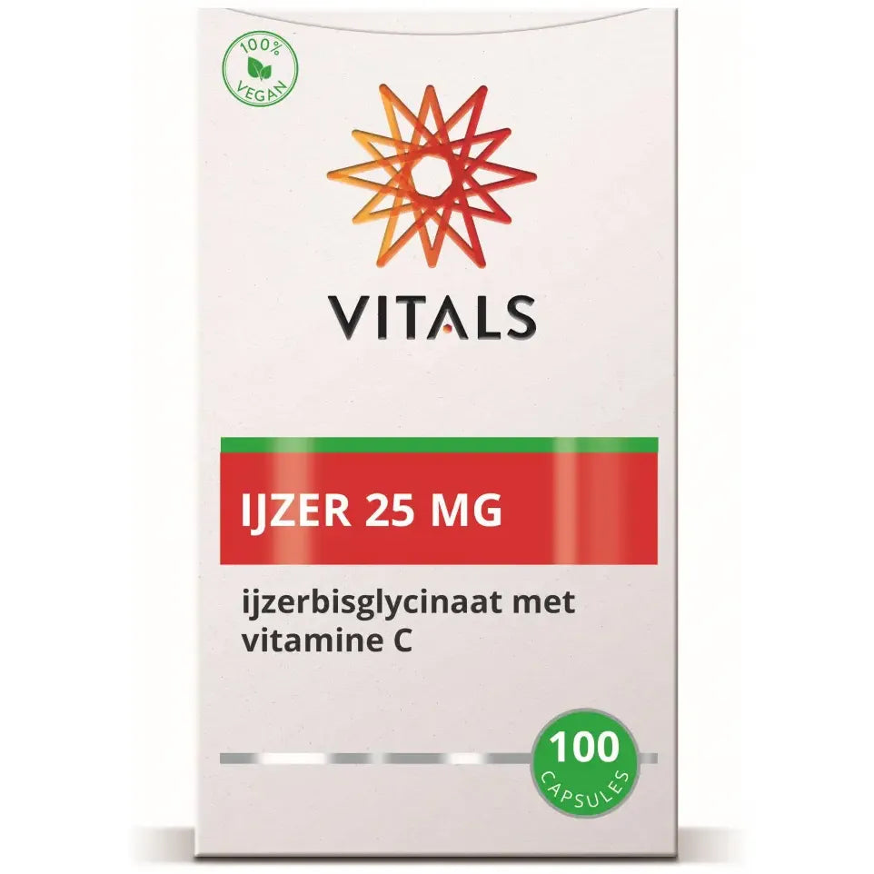 Vitals IJzer 25 Mg 100 capsules