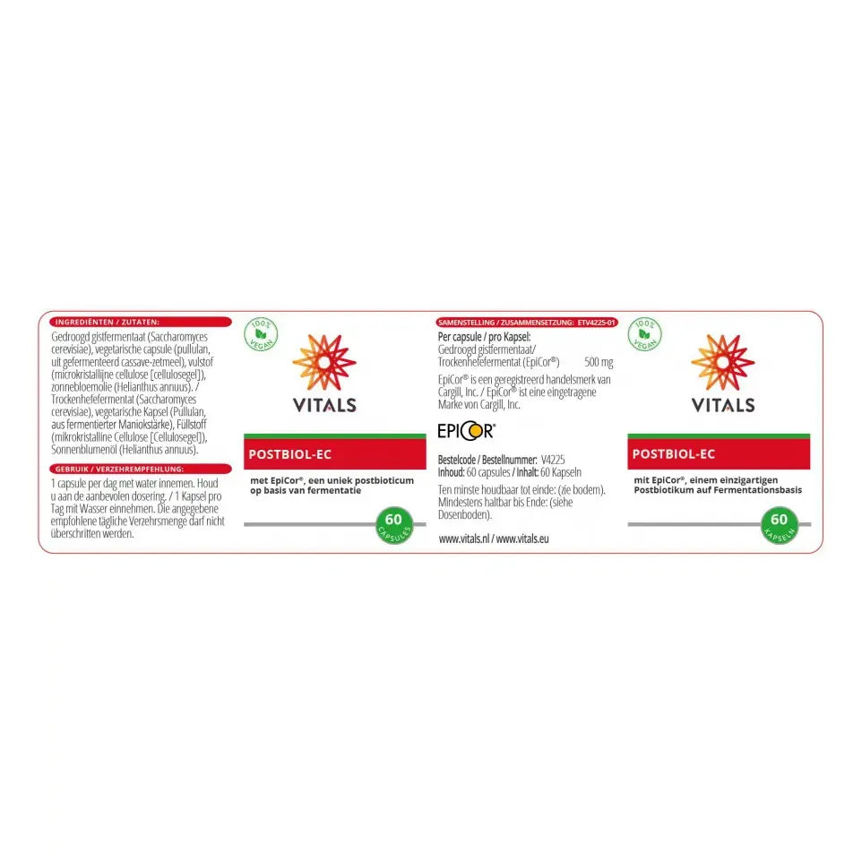 Vitals Postbiol-EC 60 vcaps
