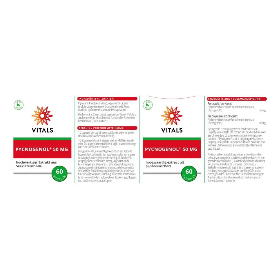 Vitals Pycnogenol 60 capsules